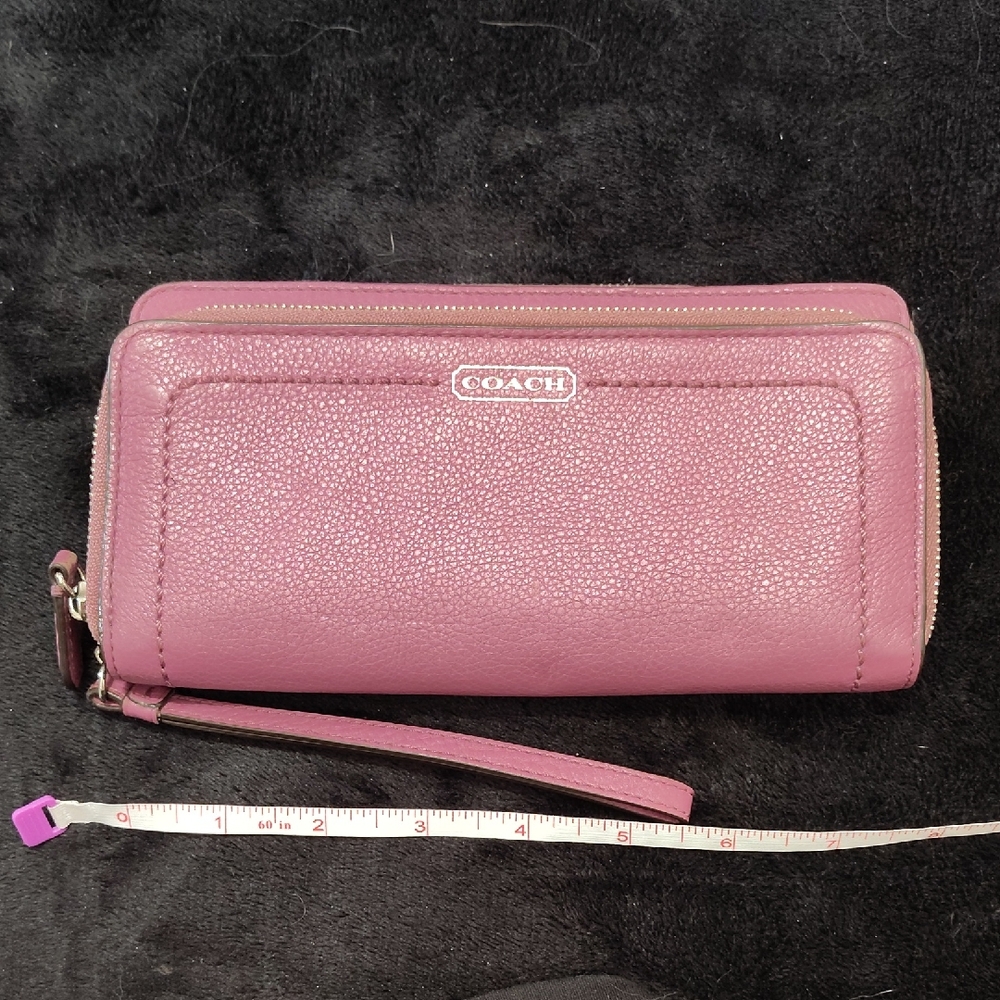 Coach Pink and Purple Wallets with Glossy Finish